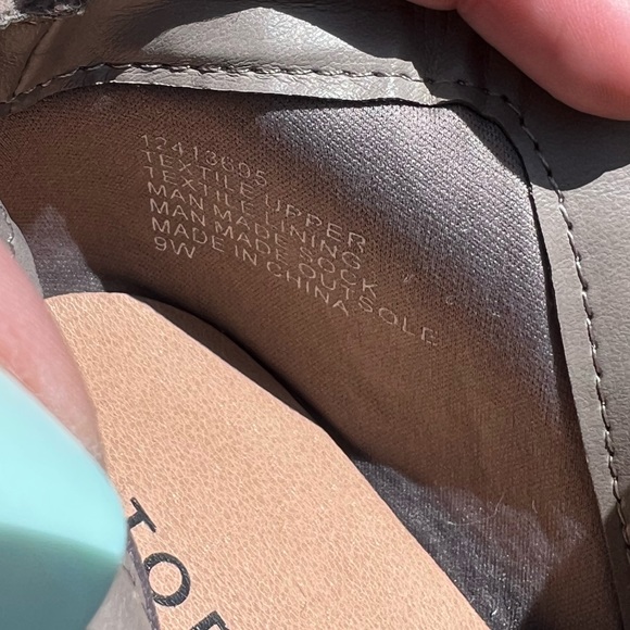 Grey Perforated Wedge Sneaker Wide Width - Picture 12 of 14